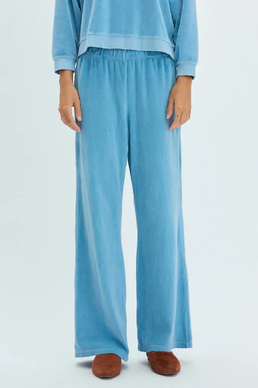 women's mini pantsLux Jersey Tracker Pants In Sky Blue