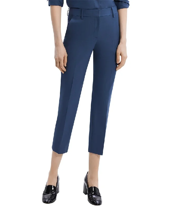 women's retro pantsTheory Treeca Wool-Blend Pant