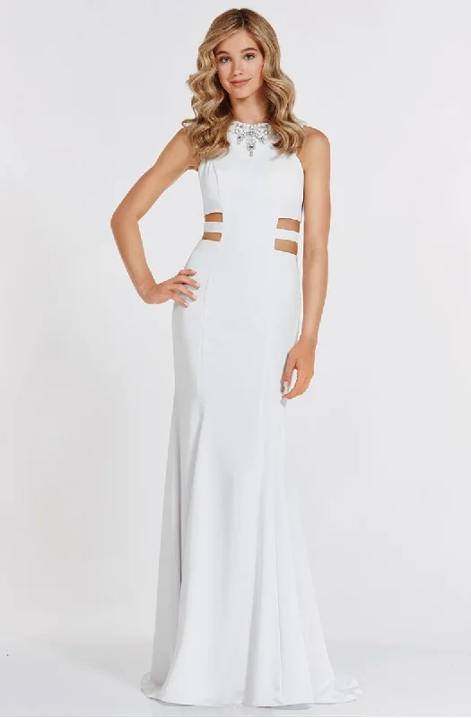 Formal Dress for Urban ThemesAlyce Paris 8006 - Sleeveless Adorned High Neck Mermaid Gown