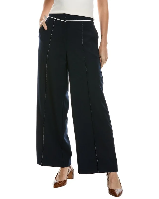 women's petite pantsReiss Oriel Side Stitch Wide Leg Pant