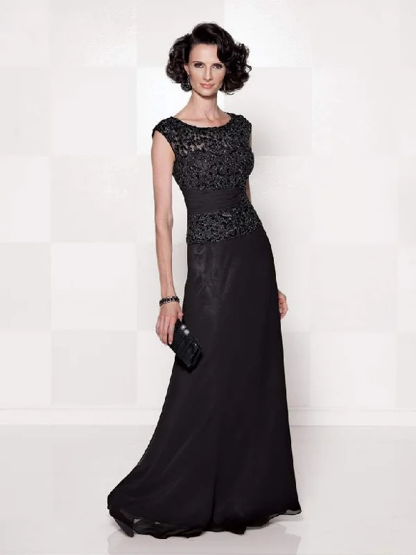 Formal Dress for Holiday PartiesCameron Blake - 114657 Beaded Bodice Chiffon Gown