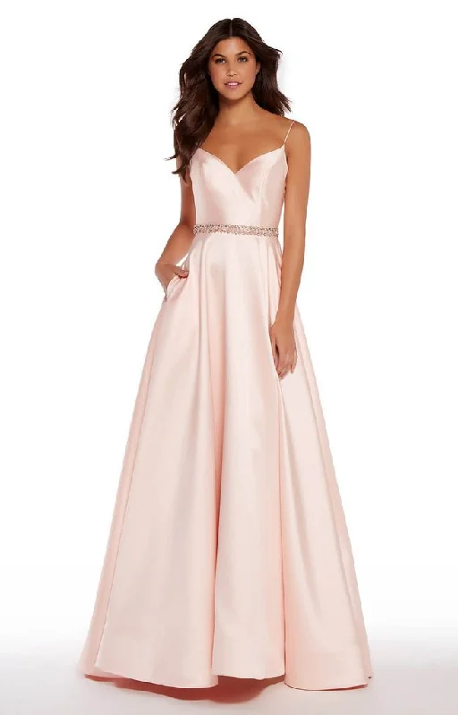 Formal Dress for Theme Park EventsAlyce Paris - 1289SC Embellished A-Line Mikado Gown