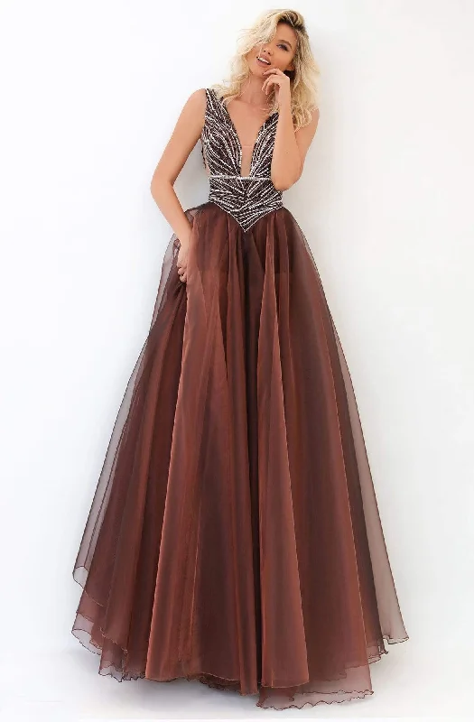 Formal Dress for Charity AwardsTarik Ediz - 93939 Bedazzled A-line Tulle Long Gown