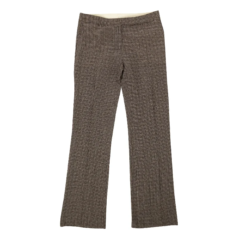 women's elastic waist pantsDavide Cenci Geometric Silk Pants - Brown