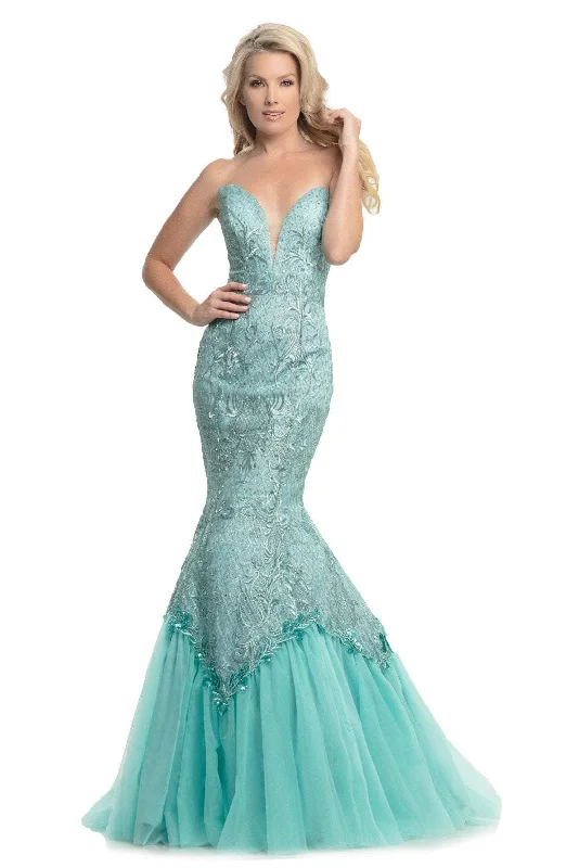 Formal Dress for PageantsJohnathan Kayne - 9001SC Sweetheart Sequin Embroidered Gown