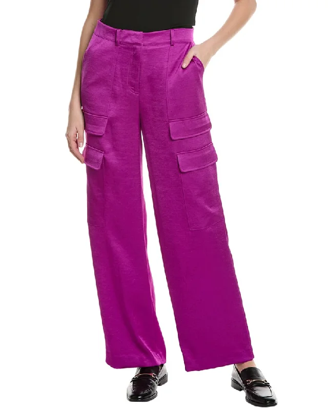 women's solid-color pantsKenneth Cole High-Rise Cargo Pant