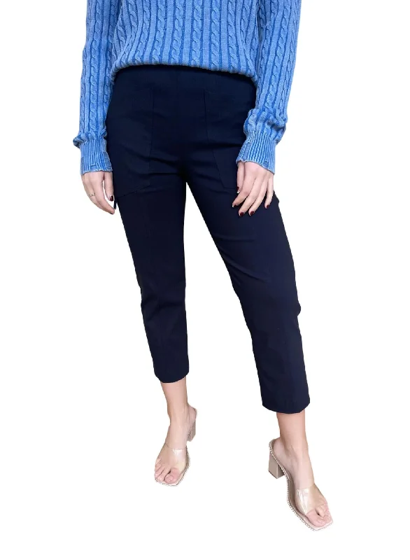 women's low-slung pantsControl Stretch D Ring Crop Cargo Pant In Navy