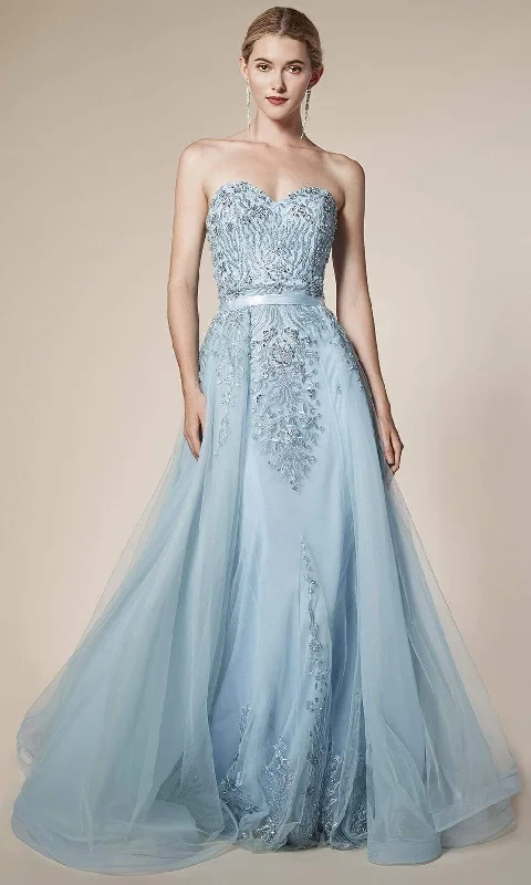 Formal Dress for Fashion WeeksAndrea and Leo - A5081 Sweetheart Long Gown With Overskirt