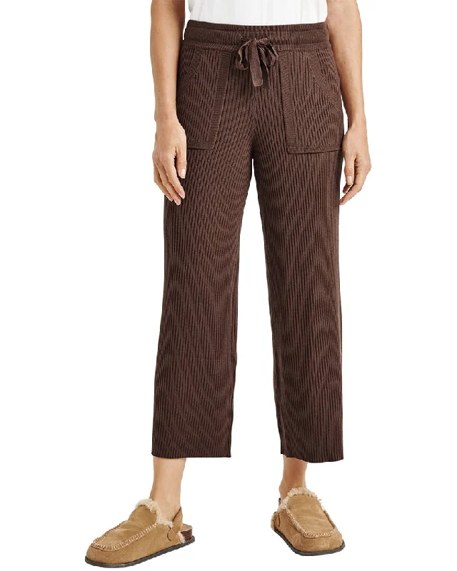 women's designer pantsSplendid Georgie Rib Cashmere-Blend Pant