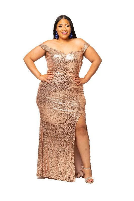 Formal Dress for PageantsGold Joseline Sequin Gown