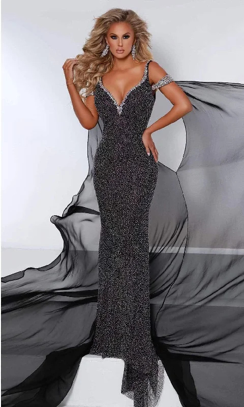 Formal Dress for Cruise Ship EventsJohnathan Kayne - 2440 Crystal Sequined Mermaid Gown