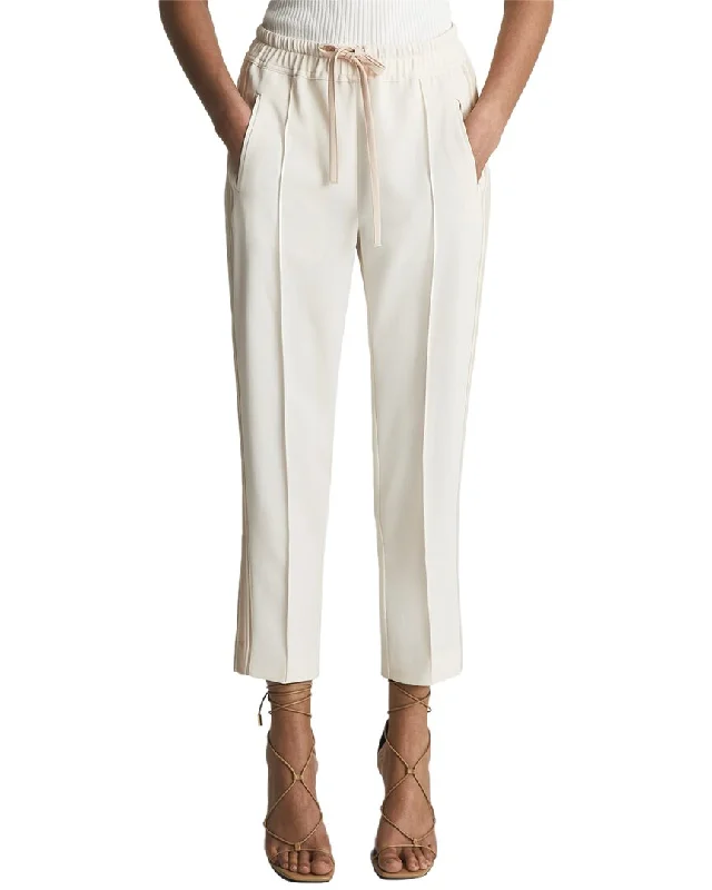 women's wedding pantsReiss Tre Taper Side Stripe Pull On Trouser