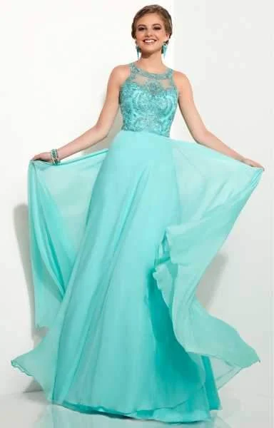 Formal Dress for Ballet PerformancesStudio 17 - 12612SC Embroidered Illusion Jewel A-Line Gown