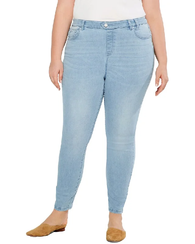 women's stretch pantsNIC+ZOE Plus Studio Slim Ankle Jeans