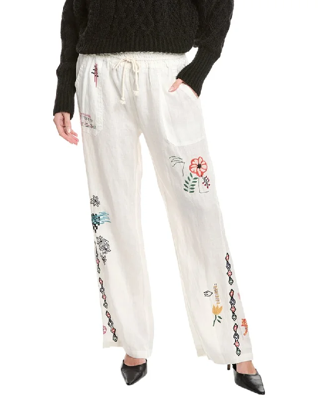 women's ripped pantsJohnny Was Simmie Linen Pant