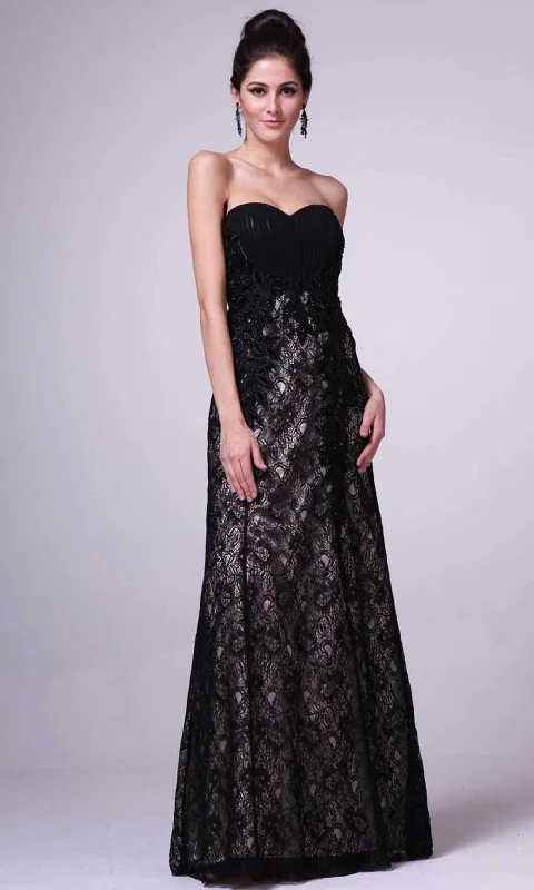 Formal Dress for Vintage Car ShowsCinderella Divine - 21500 Embellished Sweetheart Long Gown