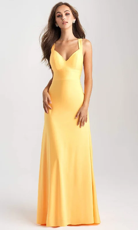 Formal Dress for Runway ShowsMadison James - 20-347SC Plunging Crisscross Back Long Gown