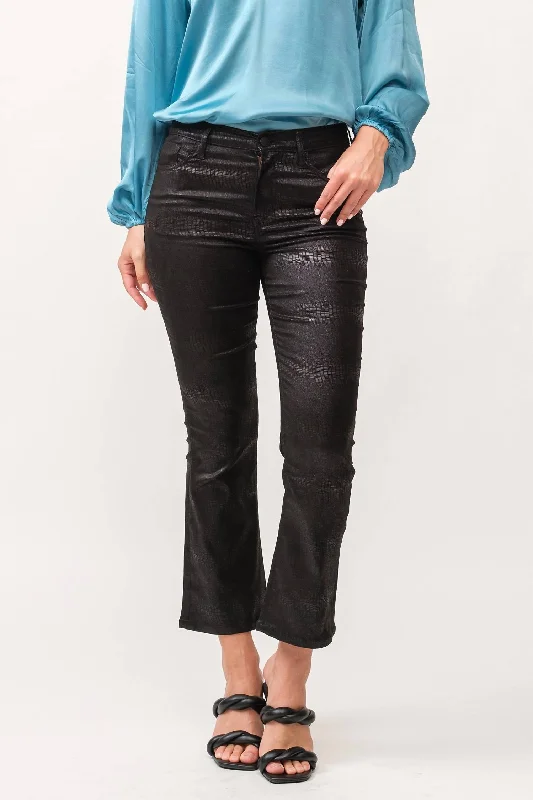 women's jogger pantsJeanne Faux Leather Pants In Black