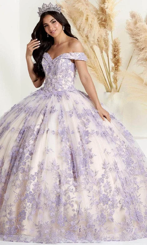 Formal Dress for International EventsFiesta Gowns 56445 - Floral Appliqued Ballgown