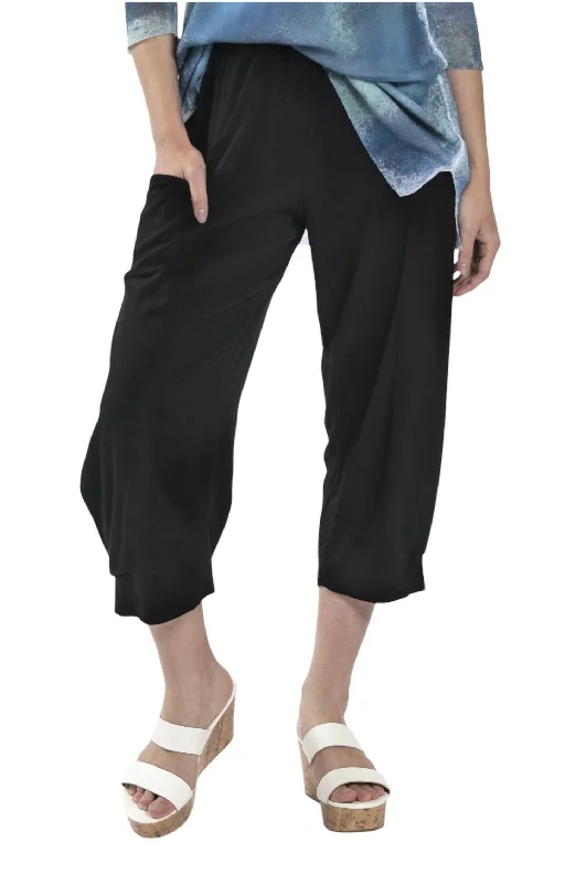 women's cropped pantsWomen's Turin Pants In Black