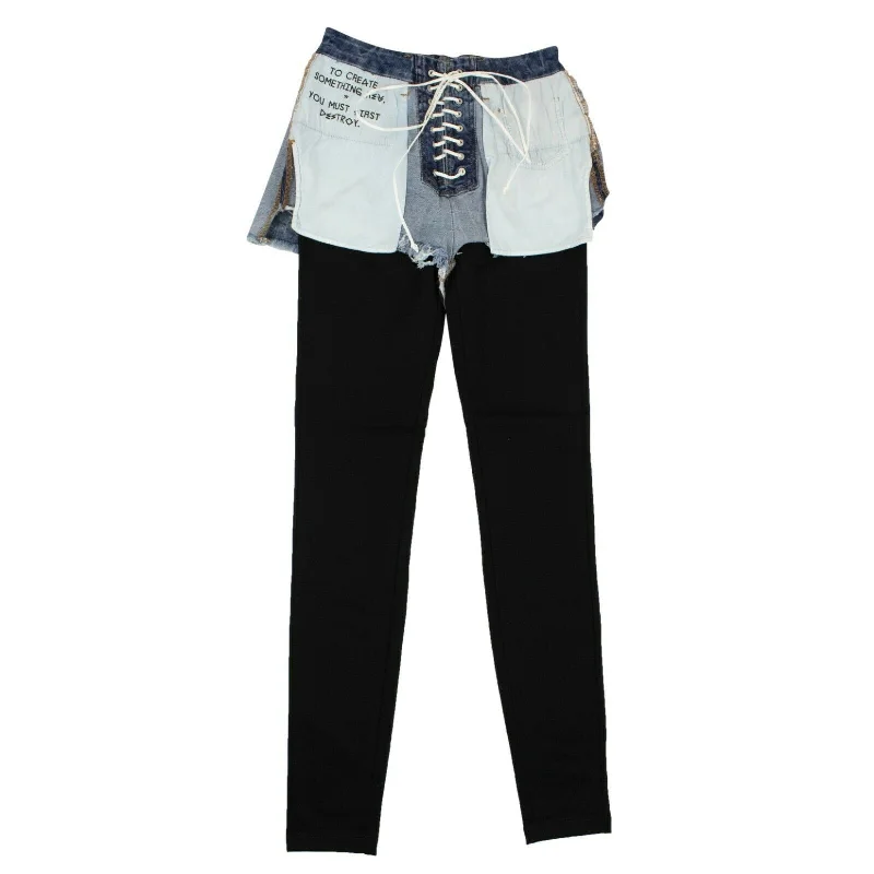 women's tall pantsUnravel Project Deconstructed Pants - Denim