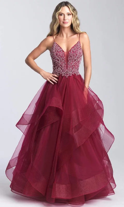 Formal Dress for Beauty ContestsMadison James - 20-365SC Embellished Sleeveless Ruffled Gown