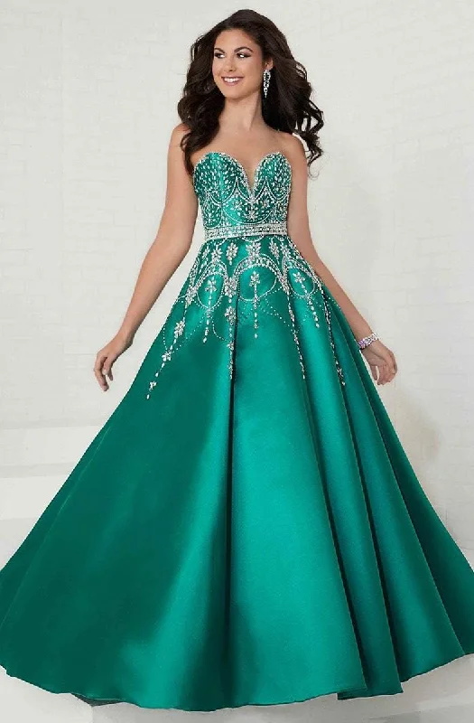 Formal Dress for Theater OpeningsTiffany Designs - Mikado Sweetheart Box Pleated Ballgown 16266SC