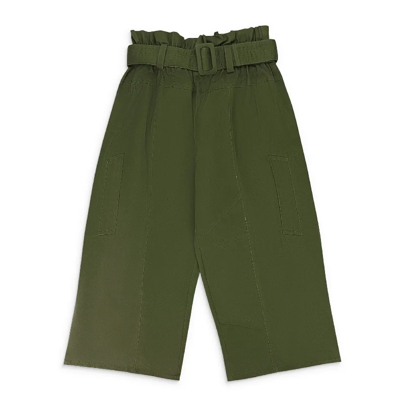 women's formal pantsTRENCH GREEN PANTS