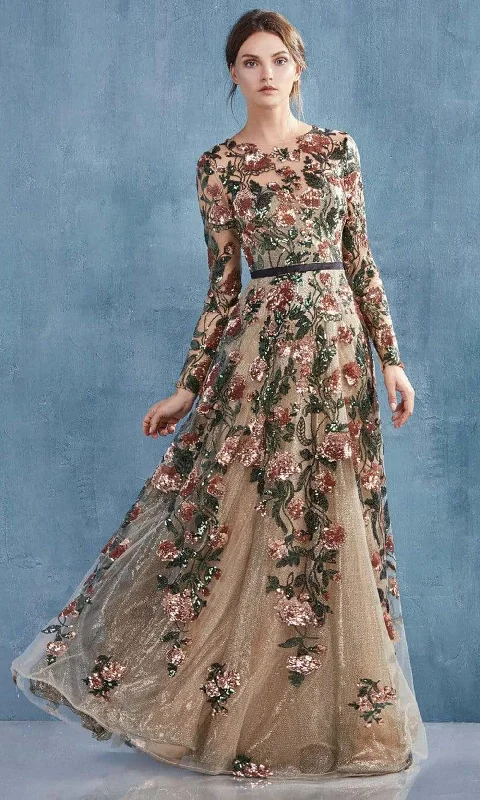 Formal Dress for Academic AwardsAndrea and Leo - Multicolored Floral Formal Gown A0926