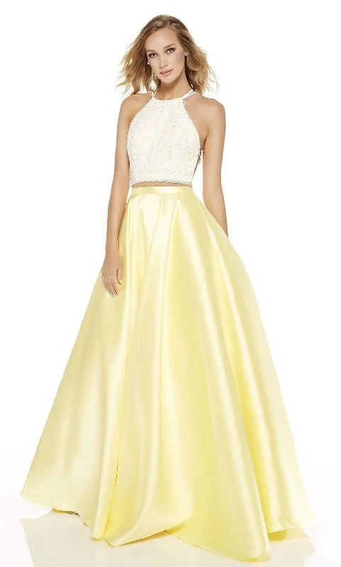 Formal Dress Rental ServicesAlyce Paris 60614 - Embroidered Halter Two Piece Gown