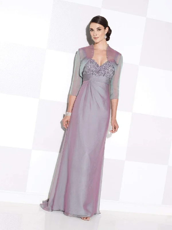 Formal Dress for Bar MitzvahsCameron Blake by Mon Cheri - Ribbonwork Long Gown with Bolero 115618