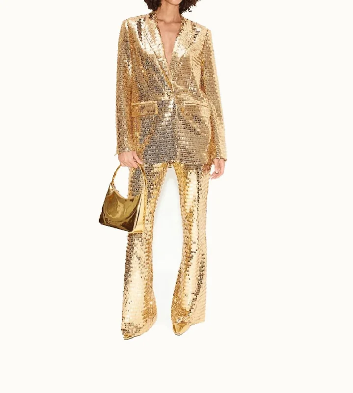 women's casual pantsRobo Sequin Pants In Star Gold