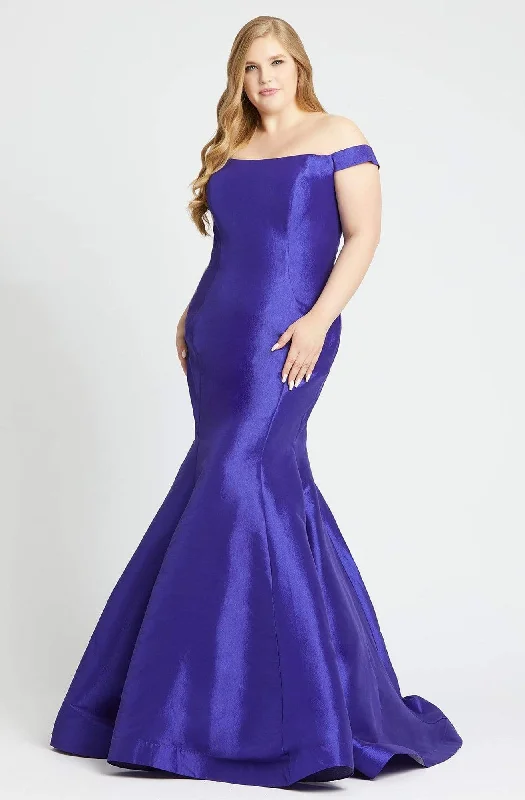 Formal Dress for Talent ShowsMac Duggal Fabulouss - 66803F Mikado Plain Mermaid Gown