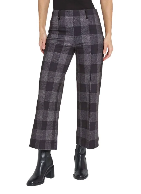 women's solid-color pantsLodge Pant In Day And Night Plaid