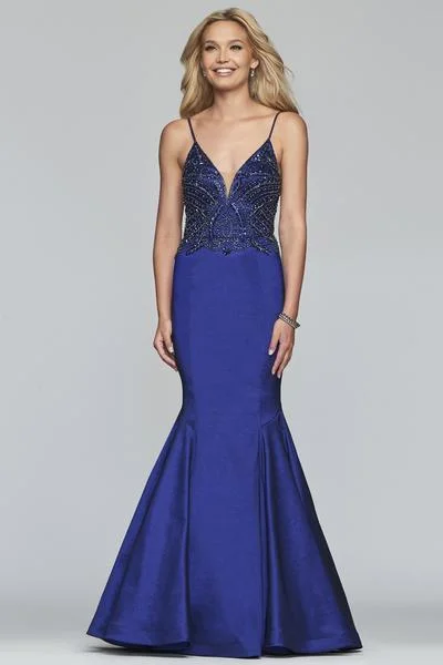 Formal Dress for Literary AwardsFaviana - S10243SC Embellished Spaghetti Straps Pleated Gown