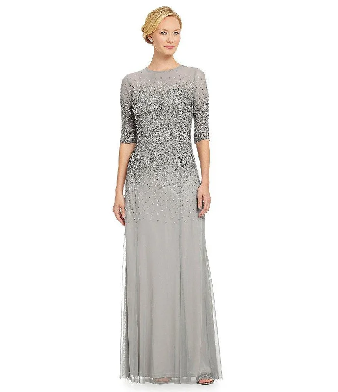 Men's Formal Dress CodesAdrianna Papell - 91863330SC Elbow Sleeve Sequined Long Gown