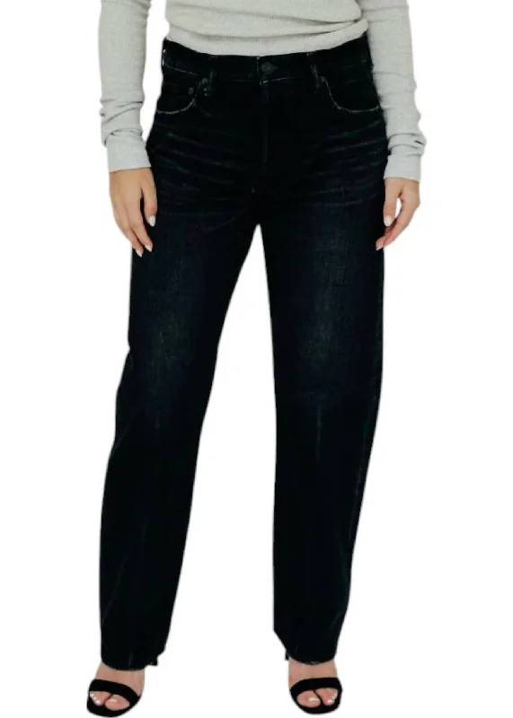 women's high-performance pantsMurrieta Wide Straight Jeans In Black