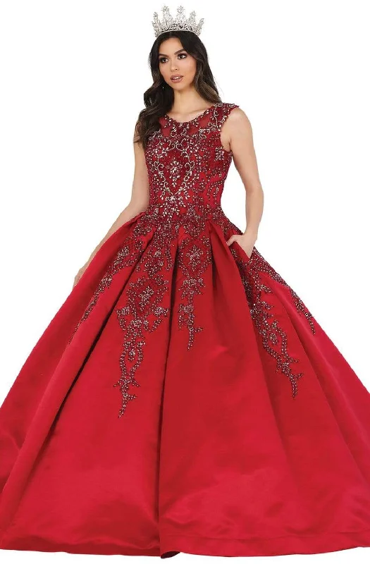 Formal Dress for WeddingsDancing Queen - Sleeveless Ballgown With Pocket 1491