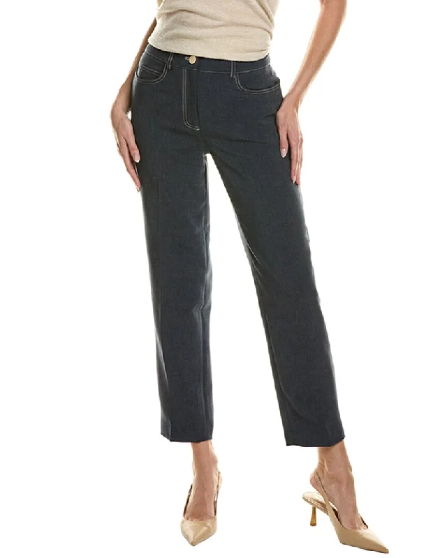 women's striped pantsT Tahari Slim Pant