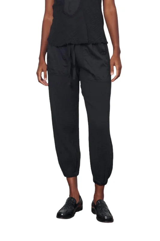 women's warm pantsCameroon Gauze Pants In Black