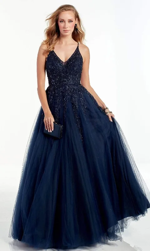 Formal Dress for Urban ThemesAlyce Paris - 60888 Beaded V Neck Tulle Lace Gown