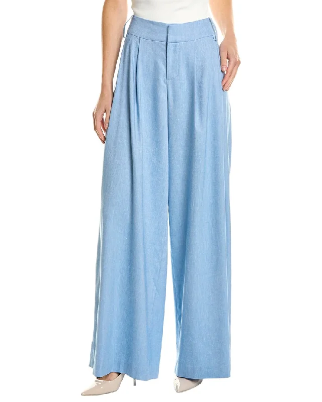 women's trendy pantsalice + olivia Scarlet Wide Leg Flare Pant