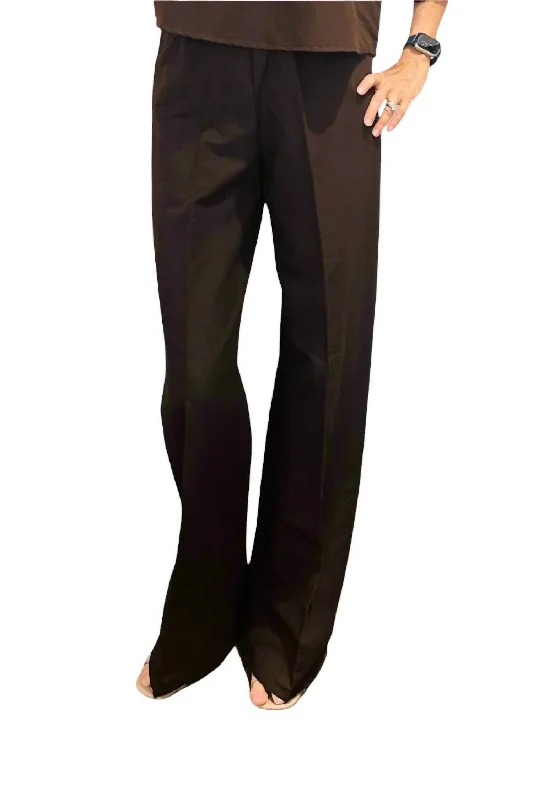 women's fall pantsWide Leg Easy Pants In Americano