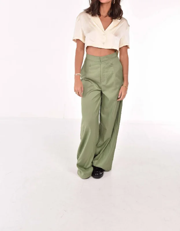 women's maternity pantsTie Pants In Olive