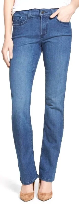 women's stretch pantsMarylin Yucca Valley Straight Leg Jeans In Blue