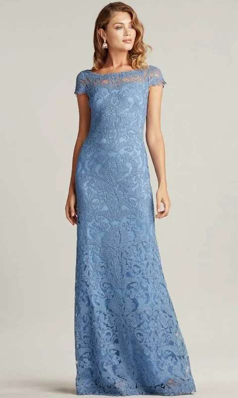 Formal Dress for Corporate AwardsTadashi Shoji ALX1812LY - Embroidered Bateau Long Gown