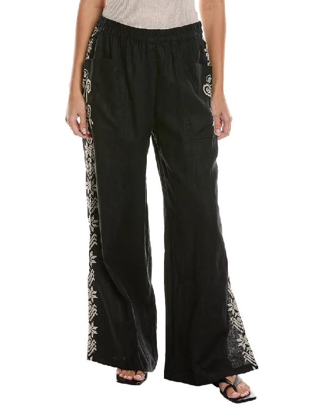 women's classic pantsJohnny Was Linen Pull On Pant