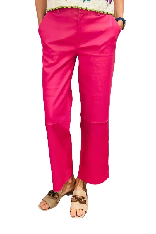 women's hot pantsCropped Baggy Low Rise Trouser In Pink