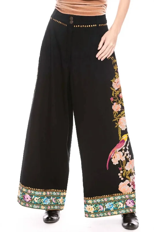 women's high-slung pantsSomething Magical Wide Leg Pants In Black