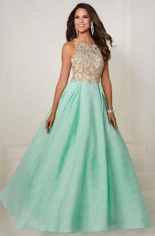 Formal Dress for Creative ThemesTiffany Designs - 16289SC Bejeweled Brocade Ballgown